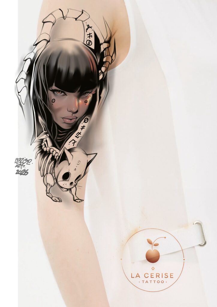 Flash tattoo disponible - modèles fine line La Cerise Tattoo à Gland 
