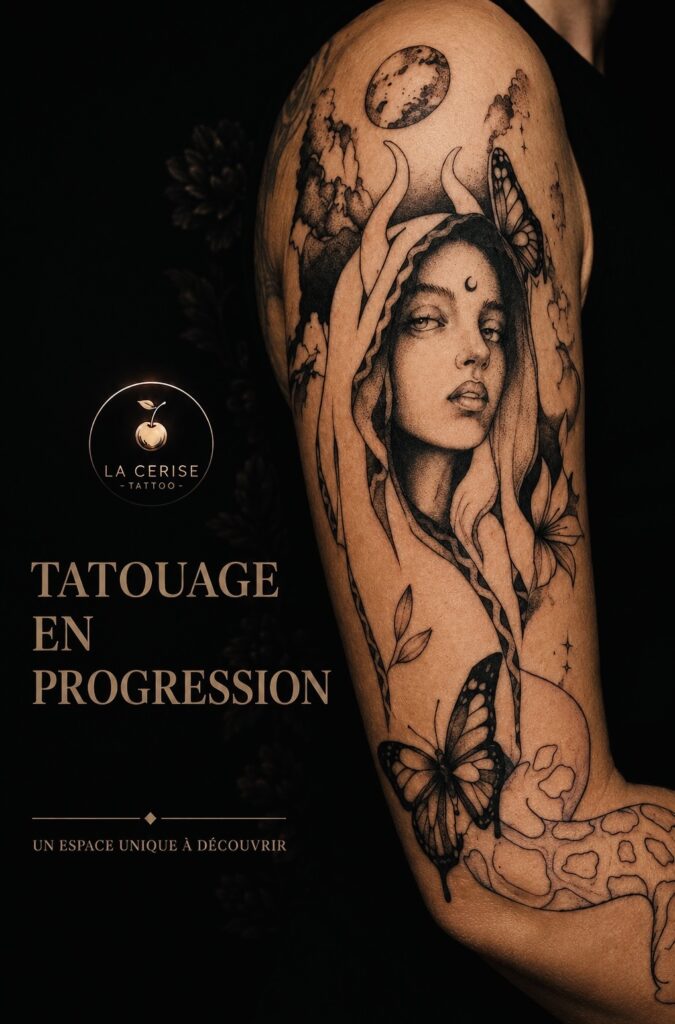 La Cerise Tattoo à Gland- studio de tatouage fine line.