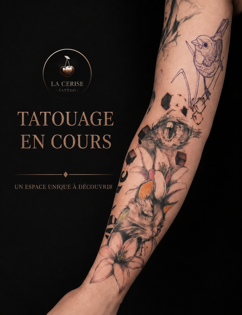 La Cerise Tattoo à Gland- studio de tatouage fine line à Gland